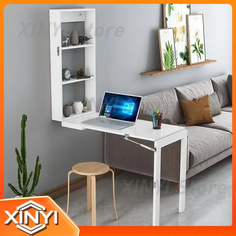 Wall Foldable Table for Small Apartment Home Office Computer Desk Space Saving Wall Mounted Display Rack Catering Table