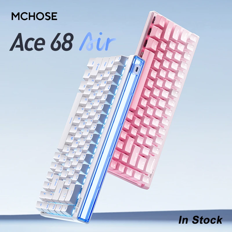 

MCHOSE Ace 68 Air Wired Magnetic Axis Mechanical Keyboard 8K M HUB Low Delay PBT Custom PC Esports Laptop Gaming Keyboards