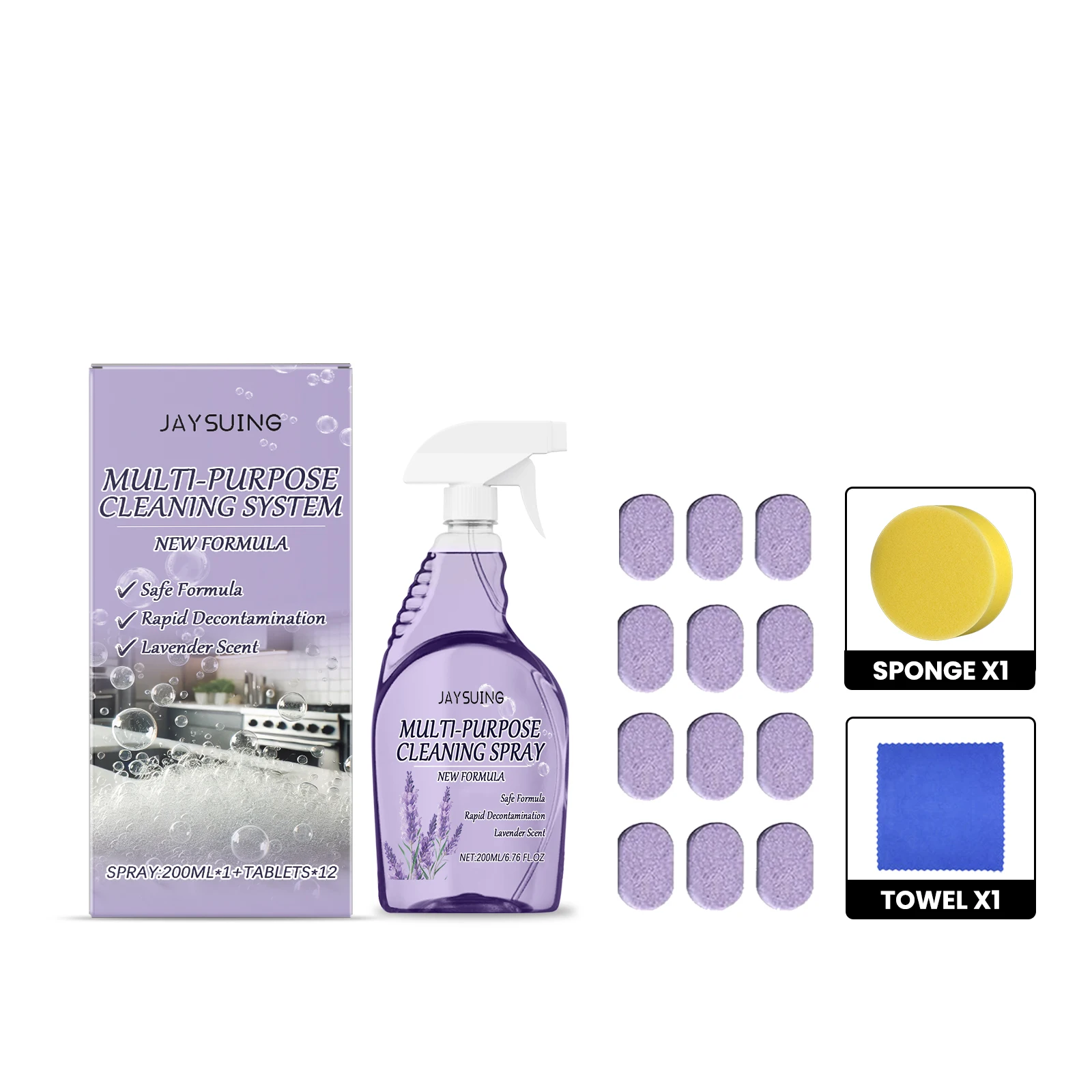 

Multi-Purpose Cleaner Clean Oil Remove Stains Kitchen Bathroom Clean Multi-Purpose Cleaner