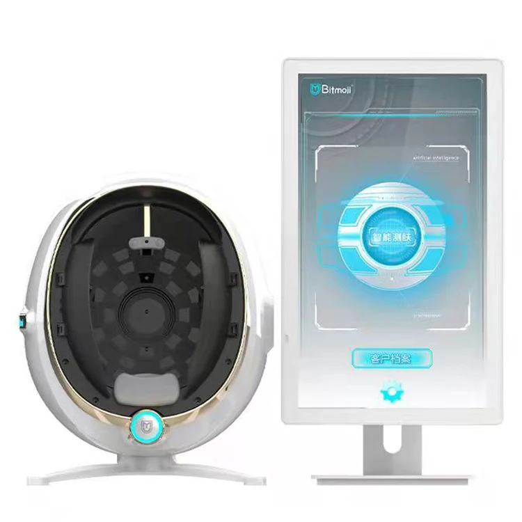 2025 Moji Scanner Facial Skin Analyzer With I Pad for Hydration Skin Testing Machine Facial Skin Analyzer 3d Machine Facial