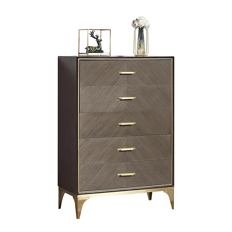 

Light luxury solid wood entrance cabinet Modern living room partition wall storage corridor entrance cabinet
