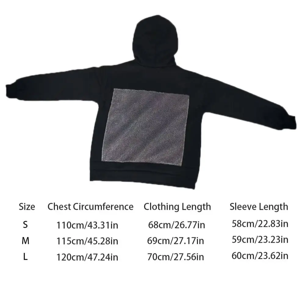 البوليستر مثير جوفاء شبكة هوديي مثير شفافة محب الملابس شفافة البلوز البلوز القوطية