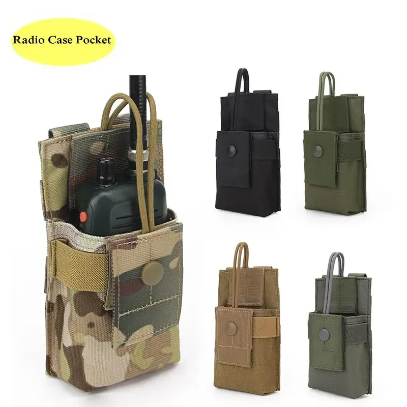 

Портативный тактический подсумок Molle для рации, нейлоновый чехол для радиостанции, поясная сумка, универсальный подсумок для инструментов, аксессуары