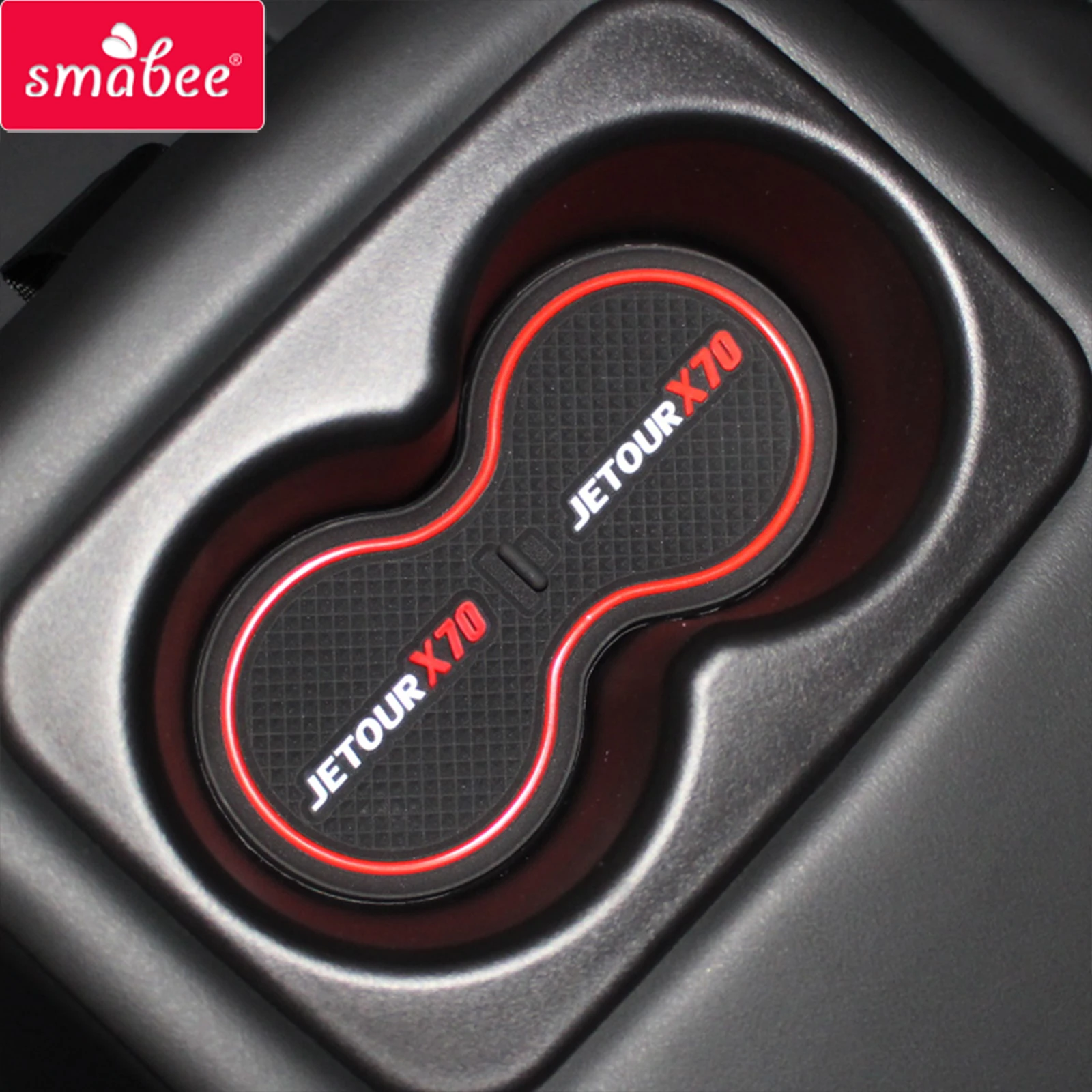 

Smabee Anti-Slip Door Groove Pad for JETOUR X70 2019 - 2022 Non-Slip Gate Slot Mat Cup Holder Car Coaster Interior Accessories