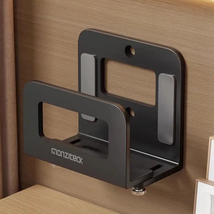 Wall-Mounted Expandable TV Box Storage Rack Router Placement Holder Modern Simple Style No-Drilling Carbon Steel U-Shaped Shelf