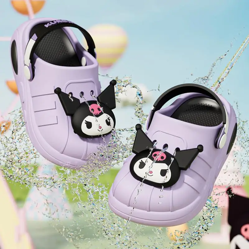 

Sanrio тапочки Hello Kitty Cinnamoroll с героями мультфильмов, милые студенческие водонепроницаемые, износостойкие, для дома, на открытом воздухе, для пляжа sh