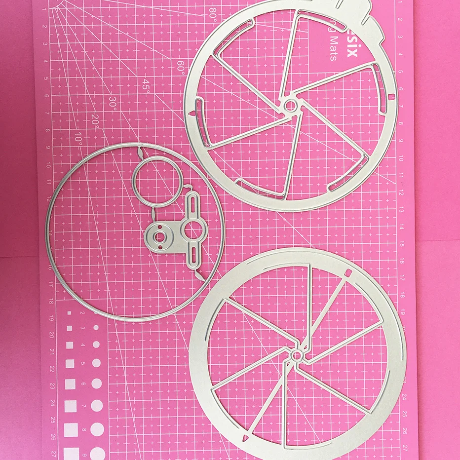 Raffle disc Scrapbooking Cutting Dies Yiwu stock clearance DIY Paper gift Card Making metal craft Album