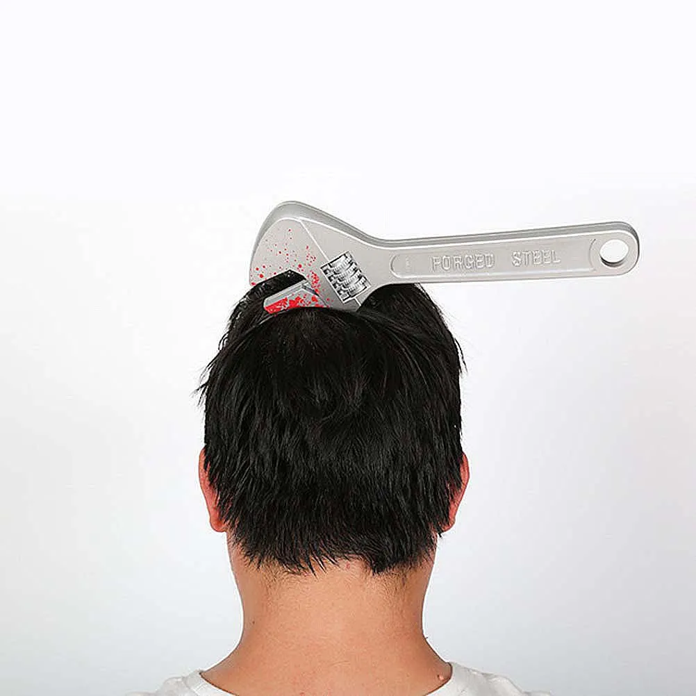 

4Pcs Halloween Through Headband Bloody Horror Party Props Lightweight for Halloween Costume Cosplay Supplies