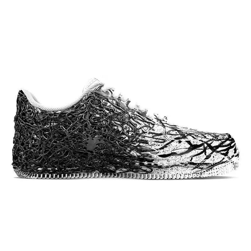 [النسخة الذكور المخصصة من السم الداكن] أحذية Nike Air Force 1 07 منخفضة مضادة للانزلاق ومقاومة للاهتراء منخفضة الارتفاع للرجال