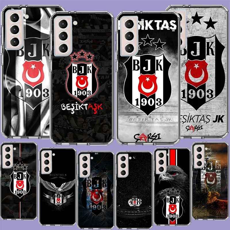 Fashion Besiktas BJK Phone Case For Samsung Galaxy S25 Edge S24 S23 FE S21 S20 S10 Plus S22 S26 Ultra Cover Clear Cases TPU Capa