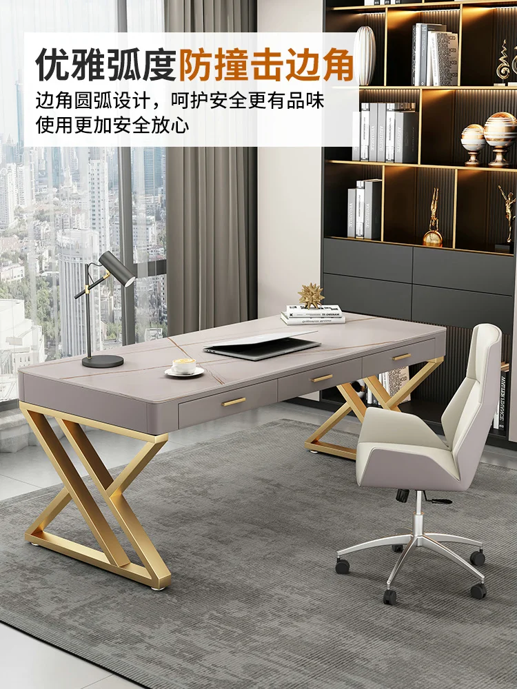 The product can be customized. Rockboard desk girls' bedroom writing desk Home computer desk simple modern boss desk