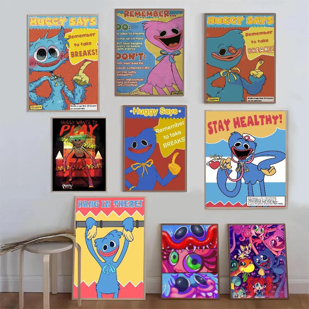 H-Huggys-Game-Wuggys Poster Good Quality Prints and Posters HD Quality Poster Wall Art Painting Study Home Decor