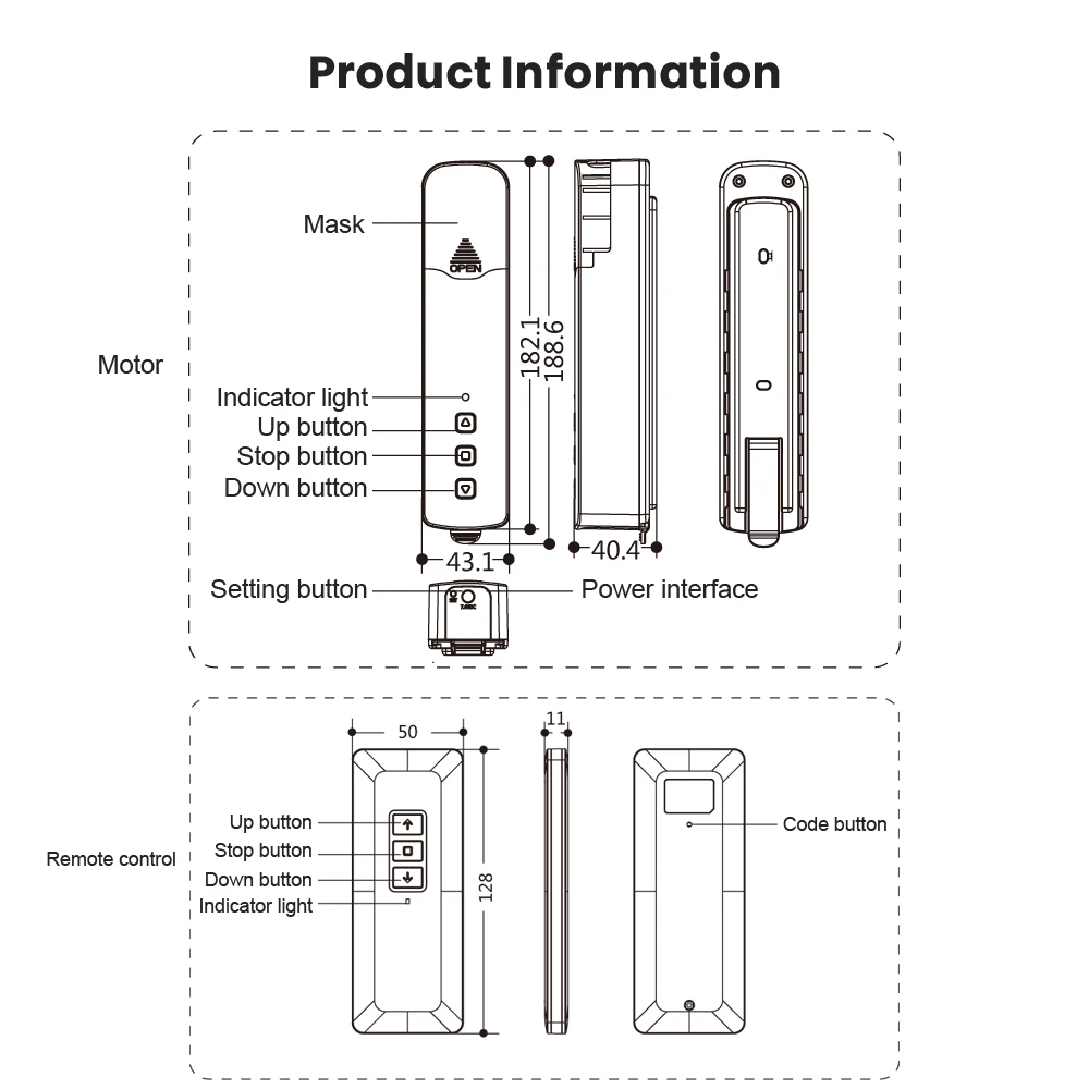 AVATTO Tuya Zigbee Smart Motorized Chain Roller Blind Shutter Curtain Motor,Build-in Lithium Battery Work With Alexa/Google Home