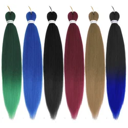 Pré-esticado Kanekalon sintético trança cabelo, Jumbo trança cabelo, água quente definição extensões, Afro Crochet tranças