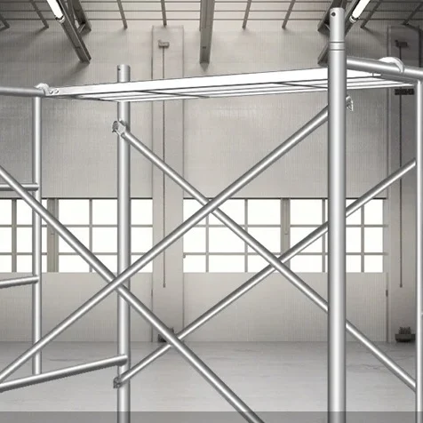 جودة عالية متعددة الوظائف قابلة للطي إطار من الألومنيوم الصلب السقالات التجمع السريع لفندق مستودع ورشة العمل الصناعية