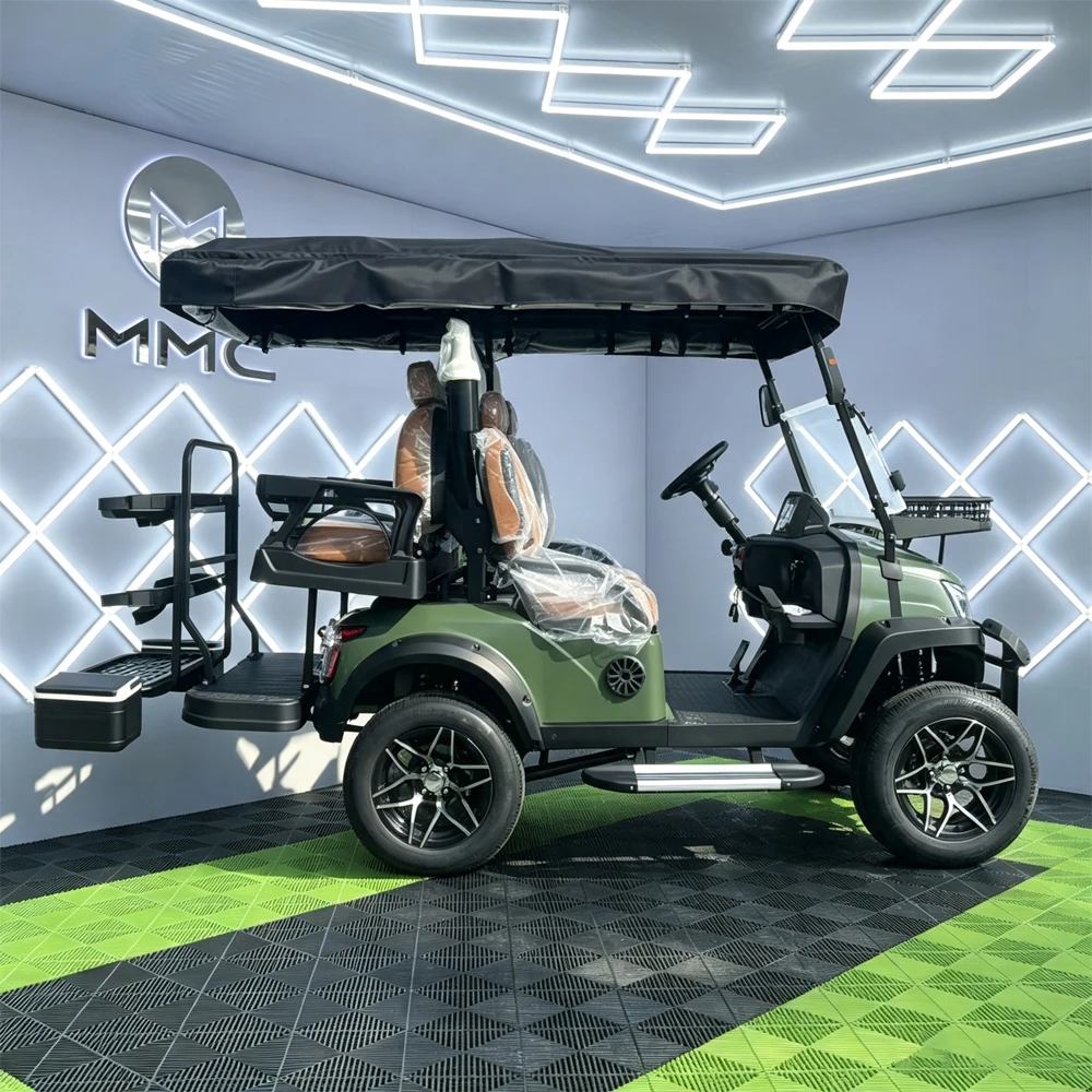 Mini Street Legal 4 Seater Electric Golf Car for Resort Hotel Community Transportation Lithium Battery Electric Golf Cart