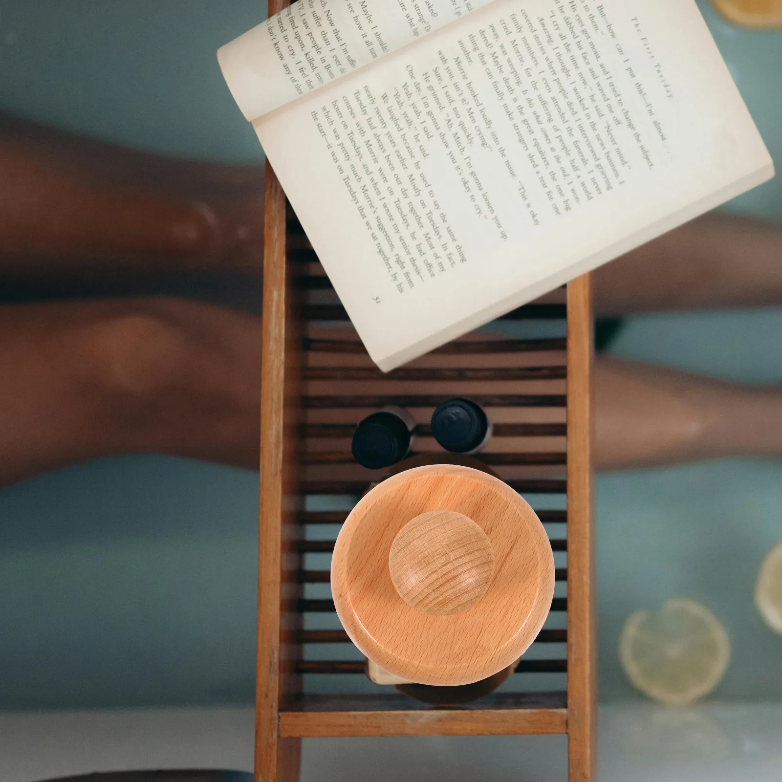 

1Pcs Bath Brush Round Shape Handle Practical Shower Tool for Massage Cleaning Shower Brush Cleaning Scrubber