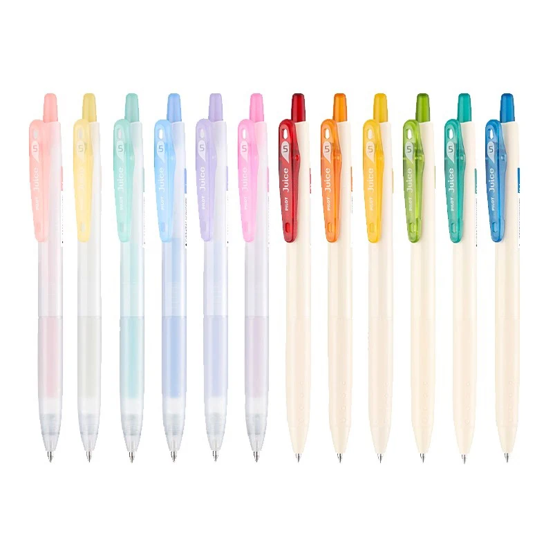 6colors/set Japan Pilot Juice 05 Retractable Gel Pen  LJU-15-6C 0.5mm Point Colour Ink