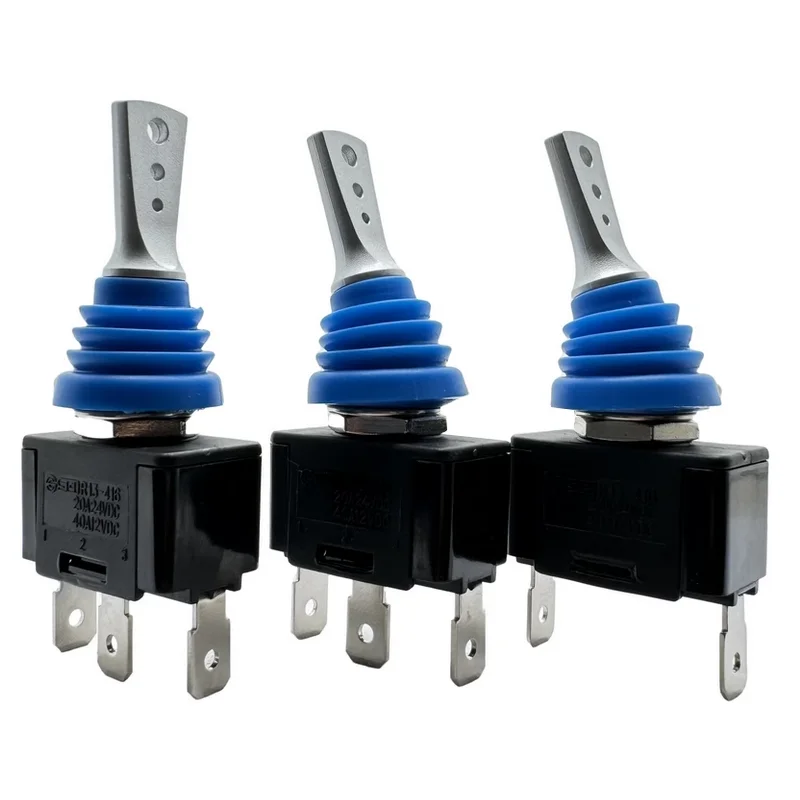 Original R13-416 2/3P 2/3gears dust-proof waterproof button switch Car modification toggle switch open12mm 20A24VDC 40A12VDC
