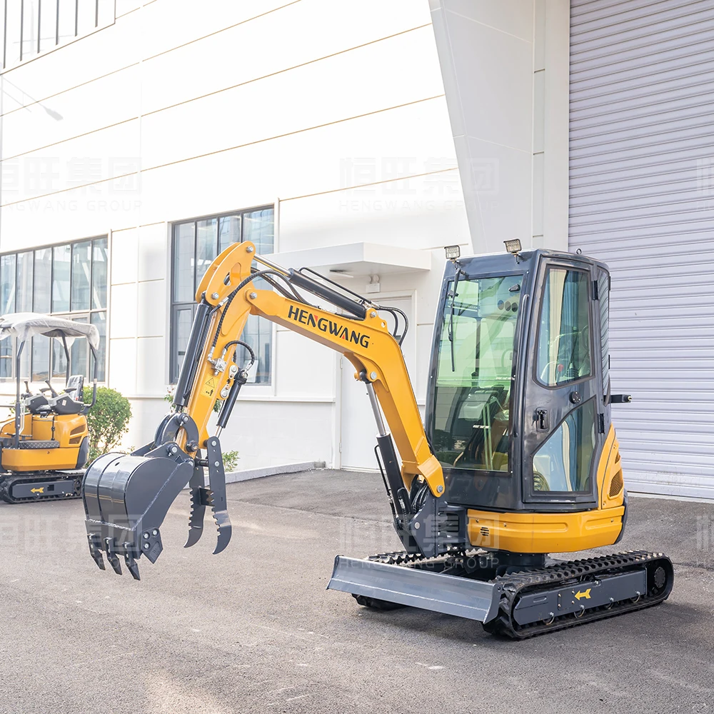 New 2.5 Ton Mini Excavator AC Cabin Hydraulic Diesel Euro 5 Small Digger Optional Kubota Engine Crawler Excavators
