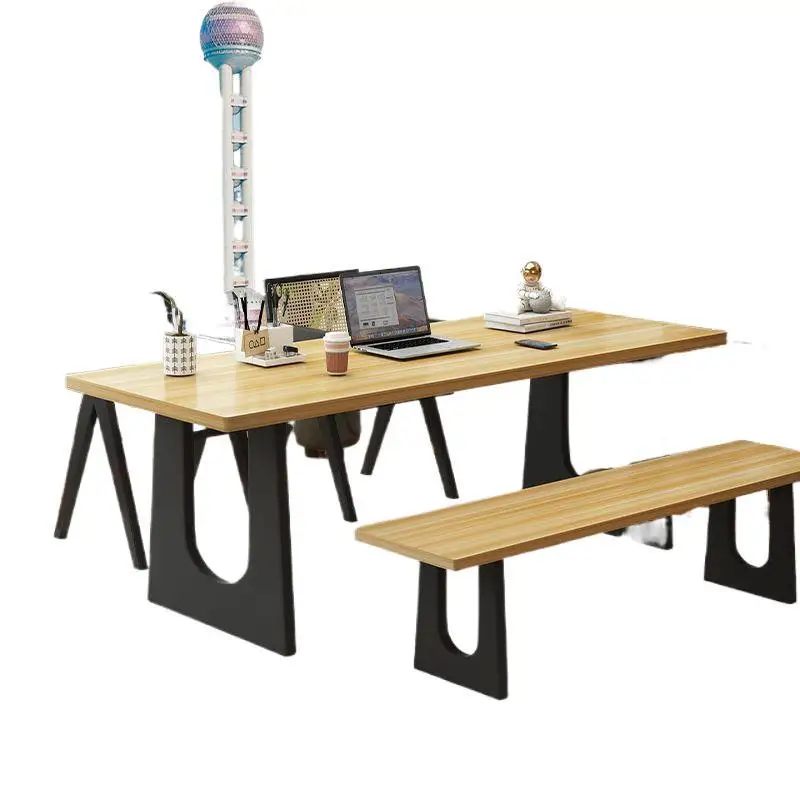

Simple modern solid wood desk computer desk living room large board office conference integrated table