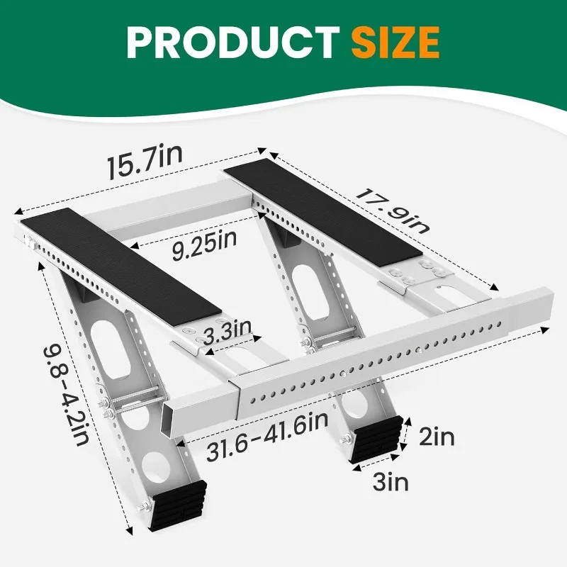 Window air conditioner bracket, air conditioner thickened folding bracket, universal hanger