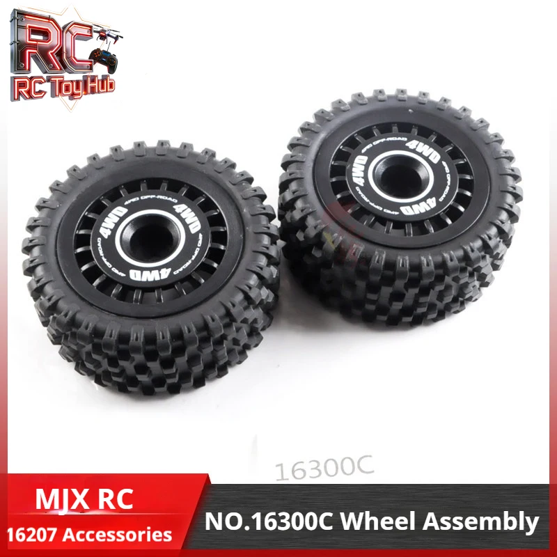 Original Wheel Assembly, TPR Material Tires, RC Car Spare Parts for MJX 16207 16300C Remote Control Model
