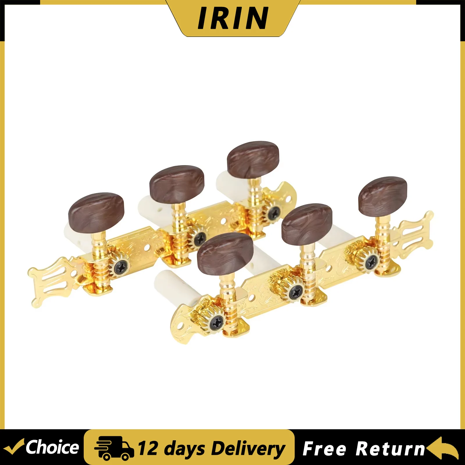 IRIN Classical Guitar Tuning Pegs Tuner Machine Heads Golden 3L3R 6 Strings Guitar Tuning Pegs Classic Guitar Parts Accessories
