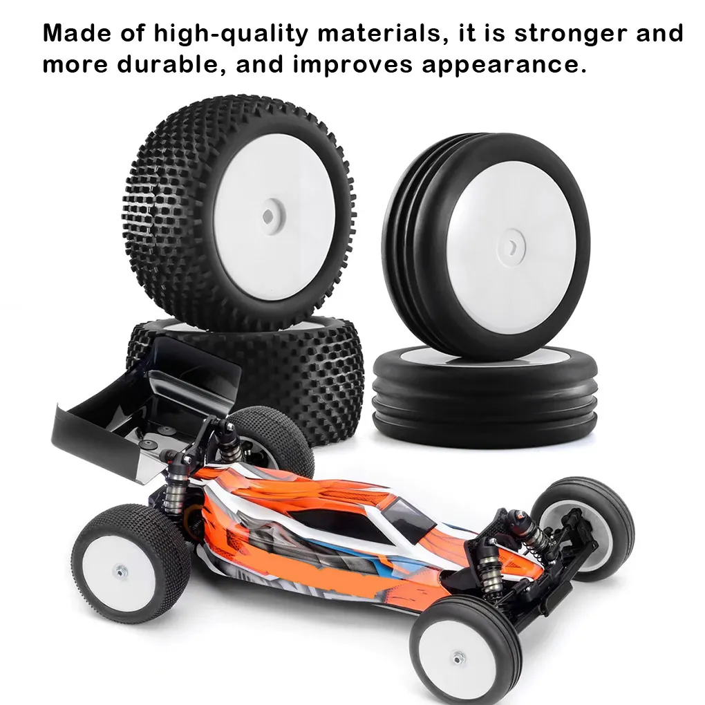 4Pcs Wheel Car Tyre Lace RC Durable Off-Road Model Toy Assembly Parts