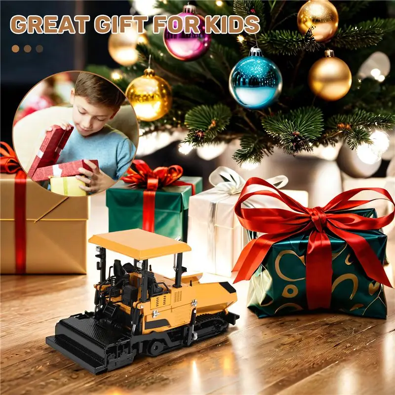 A71Z Legierung Diecast Pflaster Maschine Pflaster Asphalt Autobahn Bau Lkw 1:40 Engineering Fahrzeug Modell Dekoration Kind