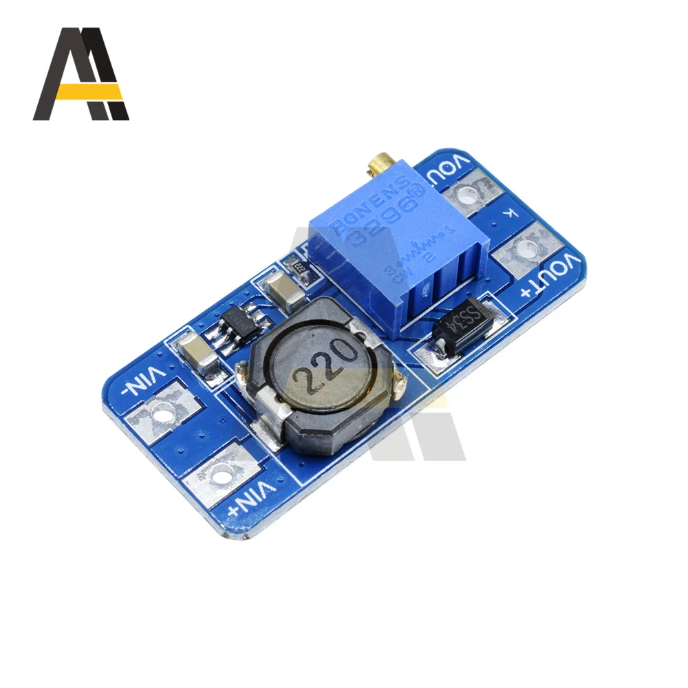MT3608 دفعة وحدة DC-DC تصعيد محول الداعم وحدة امدادات الطاقة مجلس 2A ماكس 2 فولت-24 فولت إلى 5/9/12/28 فولت لاردوينو
