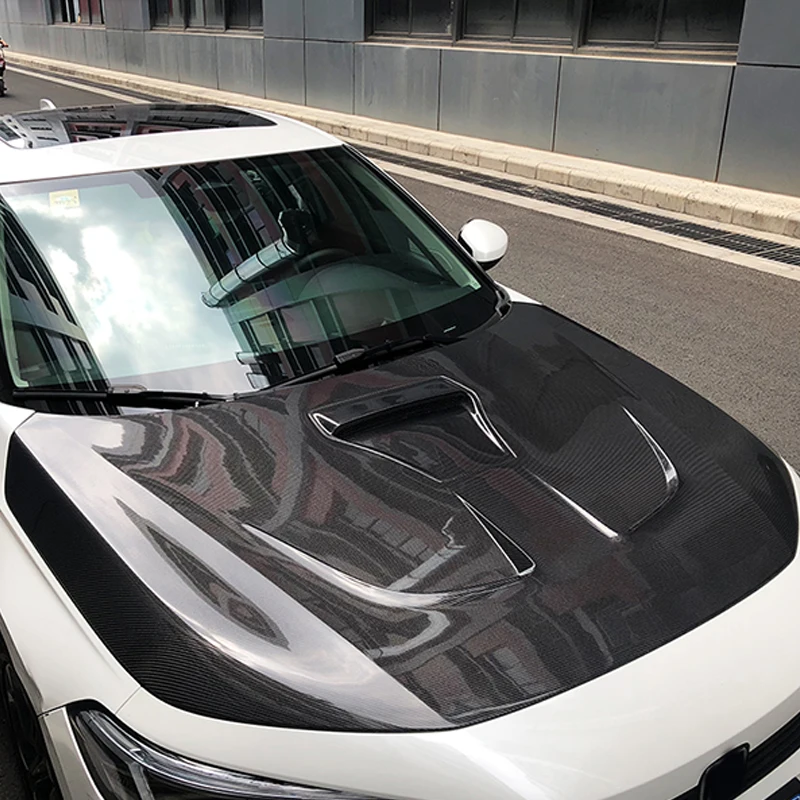 

For 11Th FE1 FL1 2022 - 2024 RR Style Carbon Fiber Fibre Front Engine Bonnet Vented Hood