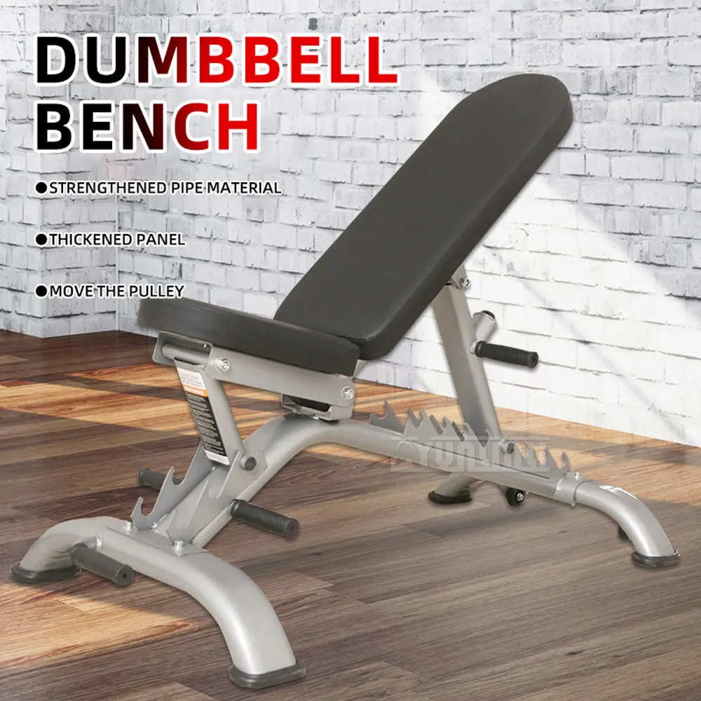 Multi Functional Exercise Bench, Adjustable Dumbbell & Barbell Bench, Home Gym Weight Training Equipment