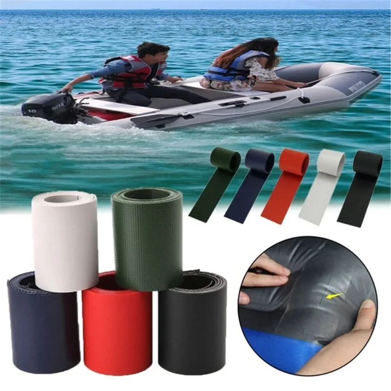 50*1000mm Glued PVC Patch Inflatable Boats Kayak Dinghy Special Repair Patch Kit