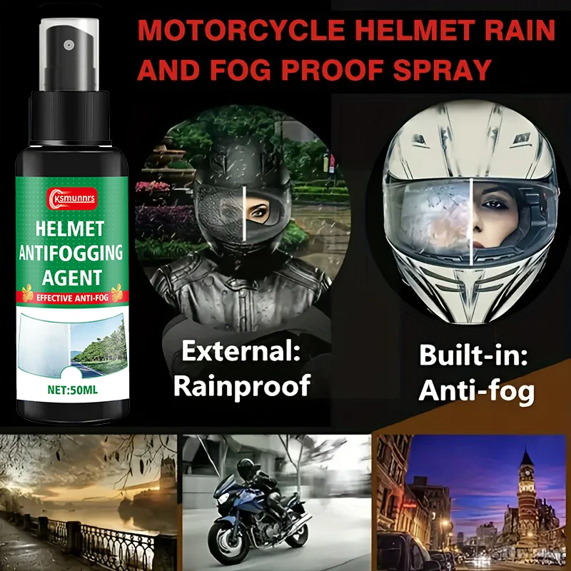 

Universal motorcycle helmet rain-repellent coating wax, nano helmet anti-fog agent - prevents water molecule condensation, enhan