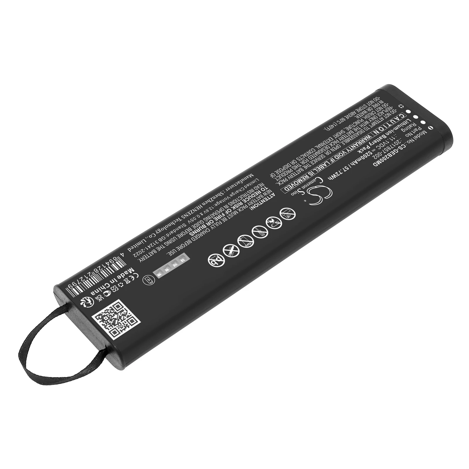 Battery for GE B20 Healthcare,B30 Healthcare,B40 Healthcare,Dash 3000,Dash 5000,Dash B30,Dash B40,Dash B50 (5200mAh) 11.1V