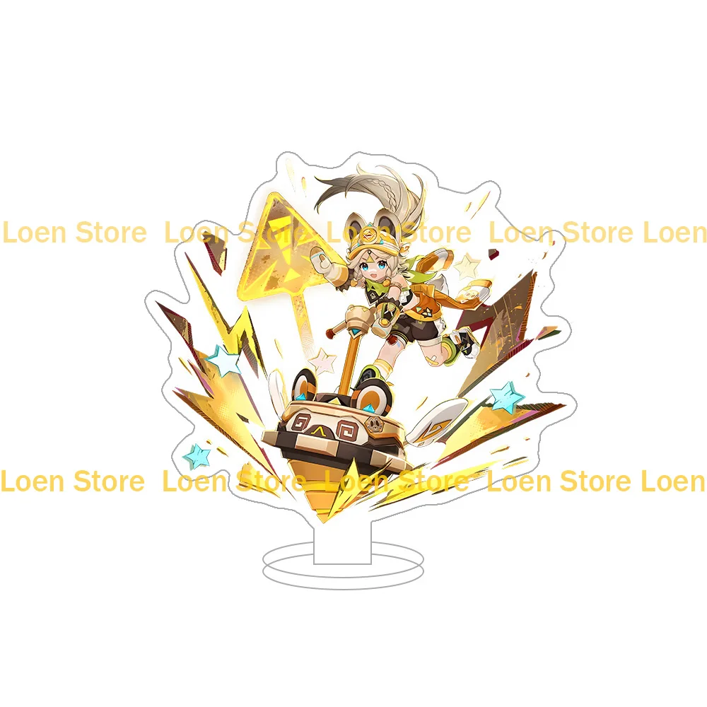 Loen Store Genshin Impact Official NEW character Chasca Ororon Xilonen Mualani Kinich Acrylic stand anime desk ornament   gift