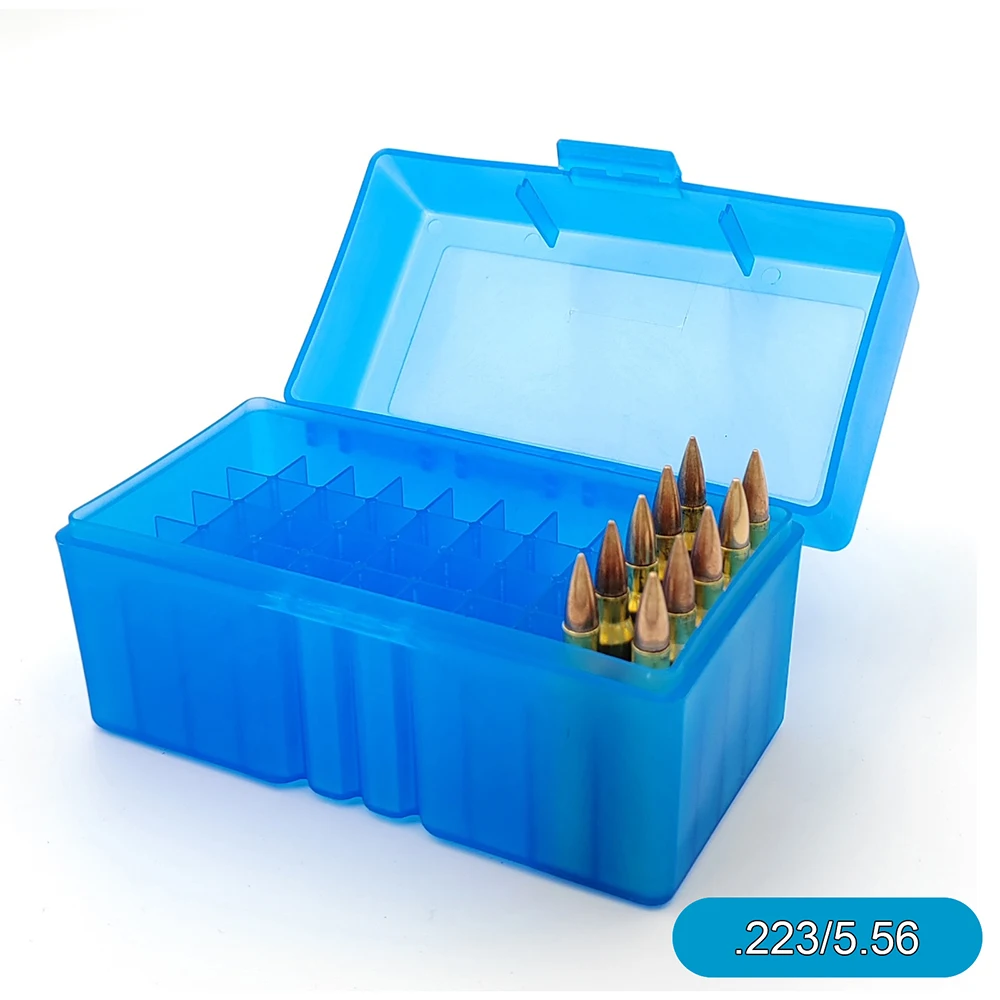 Tactical Ammo Box Flip-Top Rifle Ammo Box for 5.56x45/.17/.222/.223 Rug Caliber 50 Rounds Ammo Carrying Box Hunting Accessories - Image 4