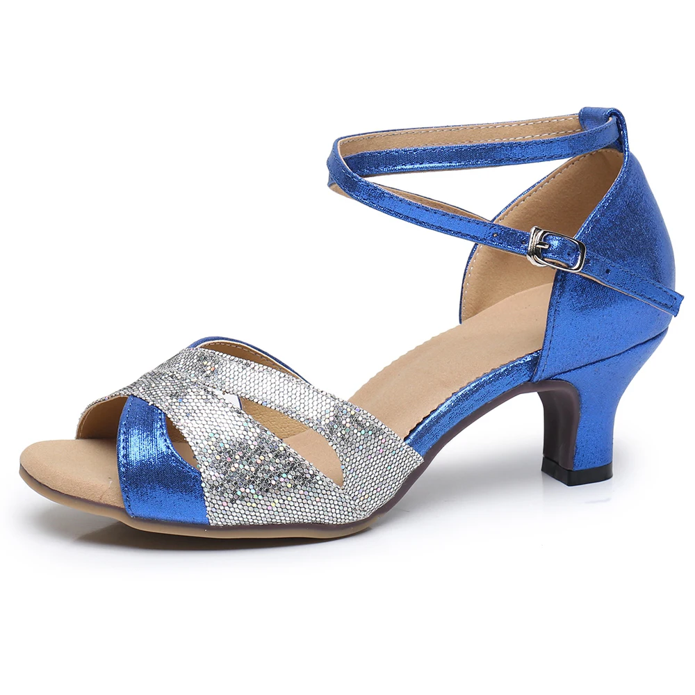 High Heels Women's Latin Dance Shoes Professional Ballroom Salsa Practice Performance Ballroom Dance Shoes Women Sandals Heels