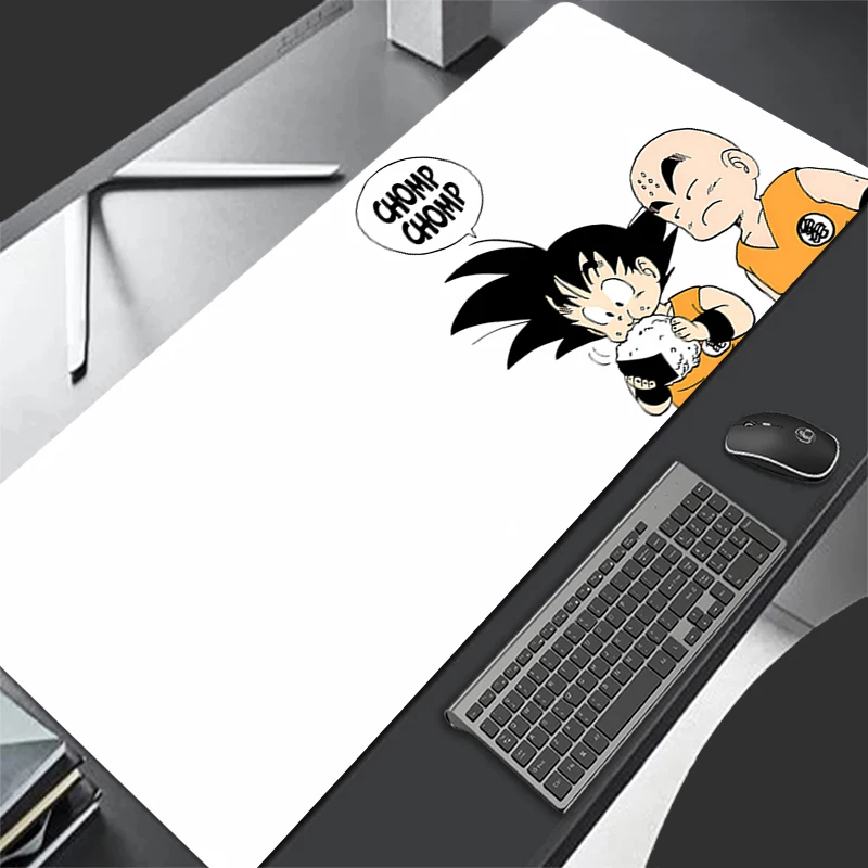 DBZ Mouse Pad Dragon Ball Krillin Large Gamer Gaming Accessories Speed Keyboard Rubber Lock Edge Desk Mat Office Laptop mousepad