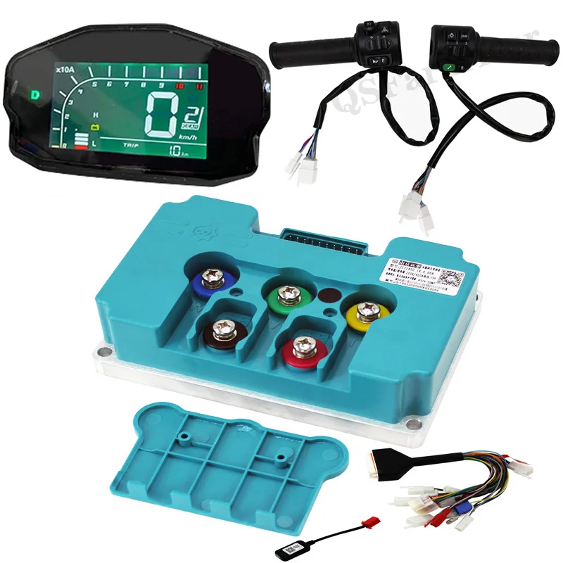 مقدمة عن وحدة التحكم في المحرك الكهربائي Nanjing Fardriver DKD One-LIN Display وND72450 200A/450A 72V BLDC PMSM Sine Wave