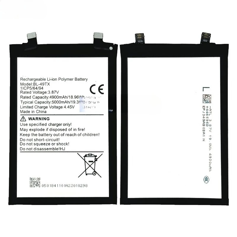 BL-49T for TECNO Transsion Note 305G/X6711/Note 30i/X6716 Mobile Phone Battery High Capacity Battery Replacement Bateria