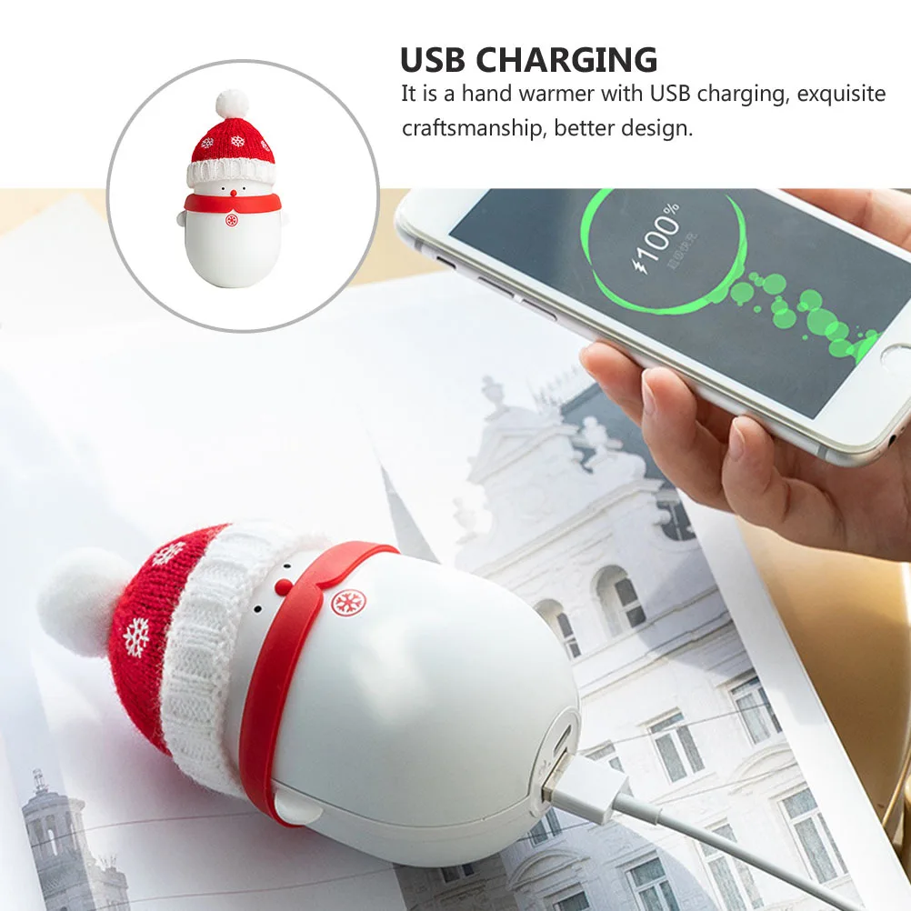 قطعة واحدة من سخان اليد USB مزدوج الوظيفة وبنك الطاقة، سخان سفر خفيف الوزن مع لمسة نهائية ناعمة للرياضات الشتوية في الهواء الطلق #4