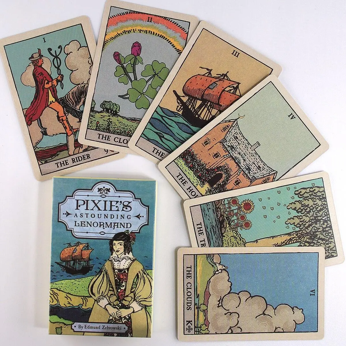 Pixie-Jeu de cartes Lenormand pour dire la bonne aventure, amour et carrière, oracle