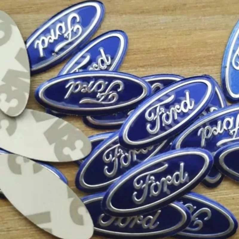 1/5/10Pcs Aluminium Metal Car Key Emblem Stickers For  Ford S MAX Ranger Focus Fiesta Mondeo Kuga Mustang Escort KA Ecosport Fle