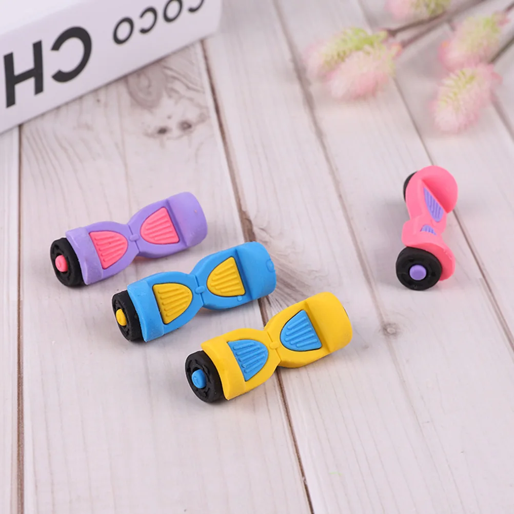 

16 Pcs Mini Cartoon Balance Erasers for Kids Classroom Prizes Children Study Safe TPR Material Practical Long Use