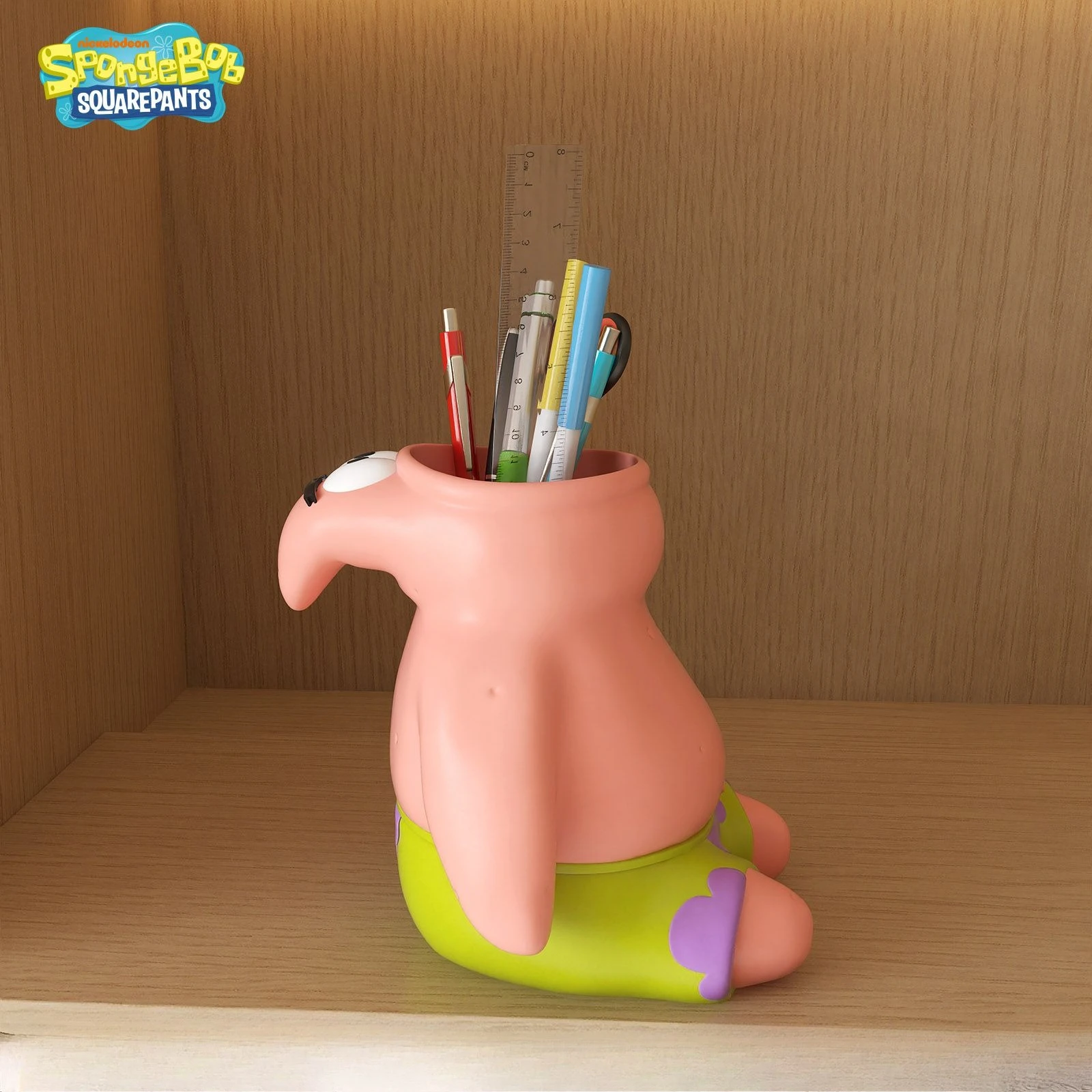 

Милый держатель для ручек в виде Патрика Стара, органайзер для кистей для макияжа, идеально подходит для декора офисного стола, креативное хранение, украшения в стиле аниме.