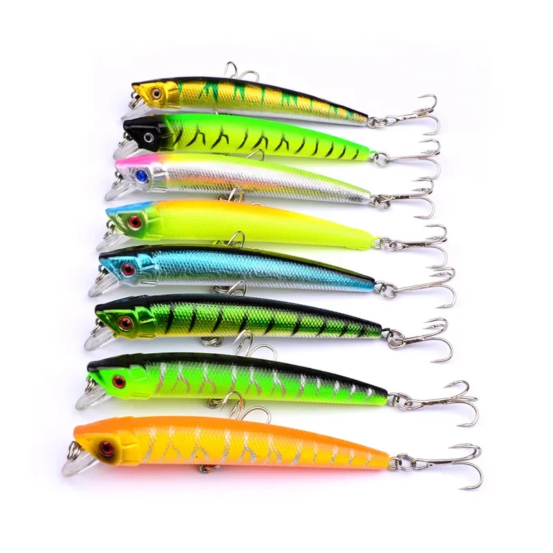 1 Pcs 9.5cm 8g Lifelike Floating Japan Hard Bait Minnow Fishing Lure Tight Wobbler Jerkbait Treble Hooks Plastic Isca Fish