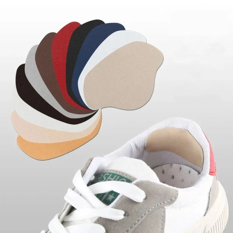 4Pcs Sneaker Heel Repair Pad Adjustable Size Wear-resistant Footbed Invisible Heel Repair Pad Repair Shoe Hole Pad Back Sticker