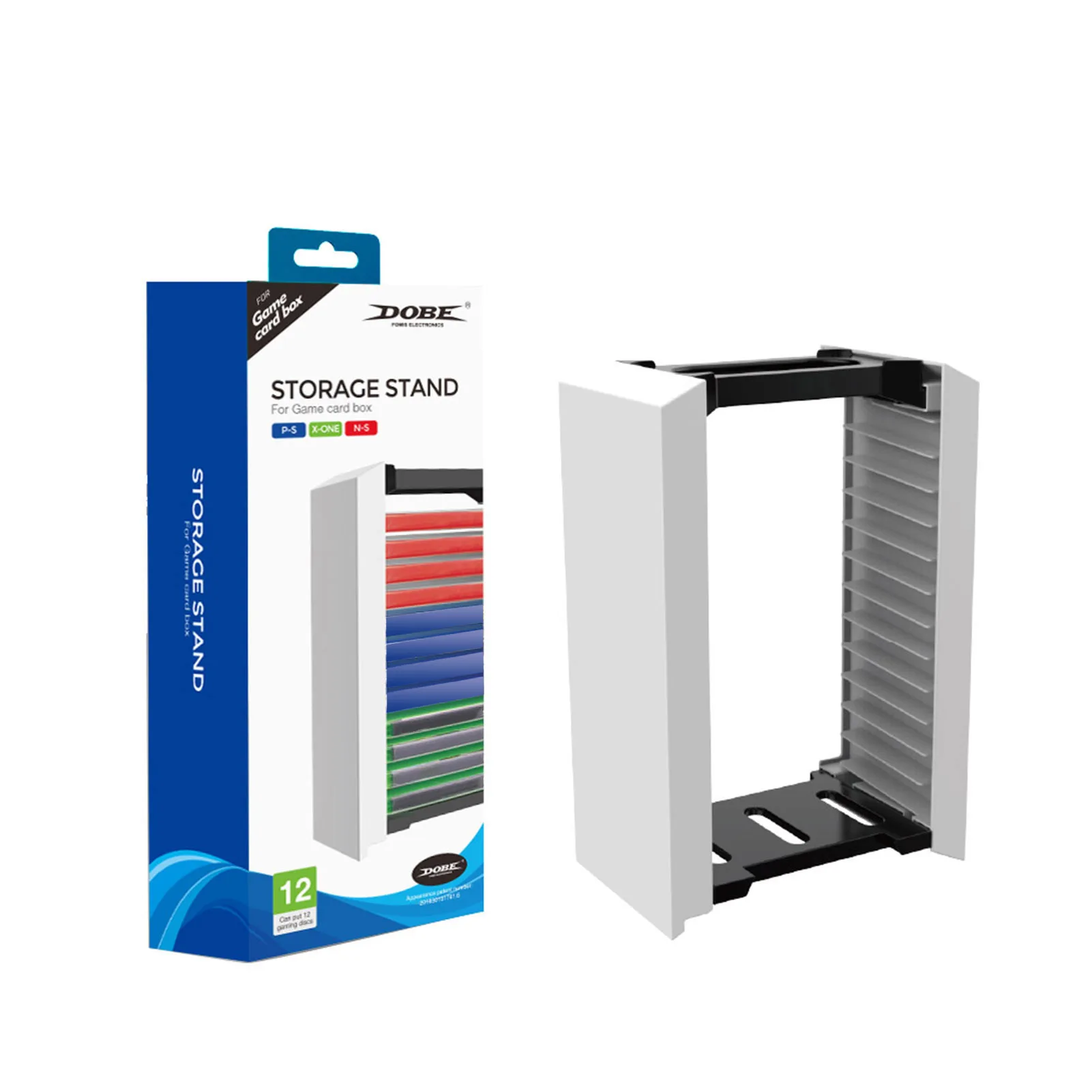 Host Disk Tower For PS 5 Host Game Disk Tower Storage Rack 12 Game Discs For PS4 Switch One Bracket Storage Tower Shelf Rack